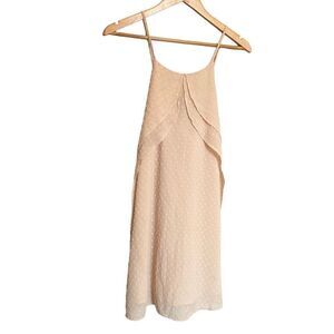 Umgee Cream Swiss Dot Dress Size Small